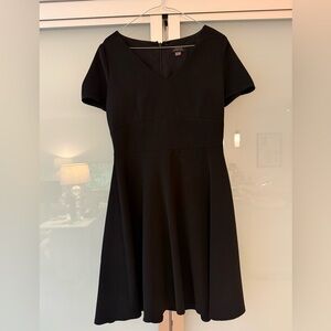 Elegant Black Fit and Flare Dress